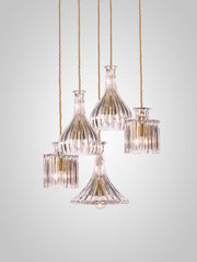 Decanterlight Chandelier 5 Piece